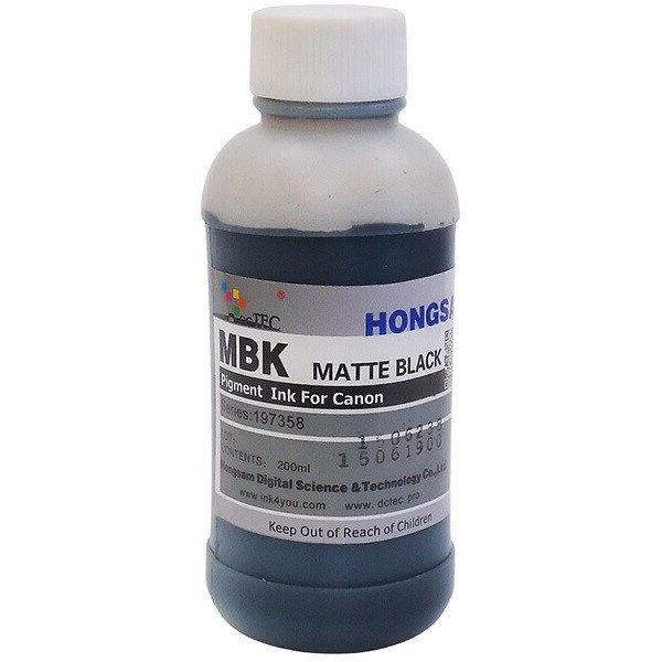 Чернила DCTec (MBK) Matte Black для Canon iPF600/700 Pigment (200 ml) 197358mk02 - фото 4500