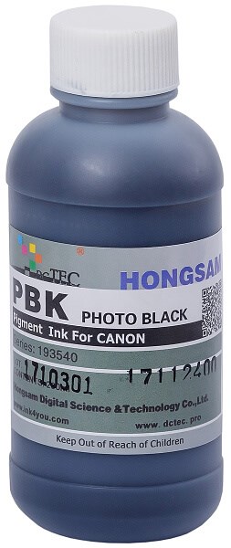 Чернила DCTec Photo Black (PK) для Canon TM 200/300 (200 ml) 193540-PK-200 - фото 4537