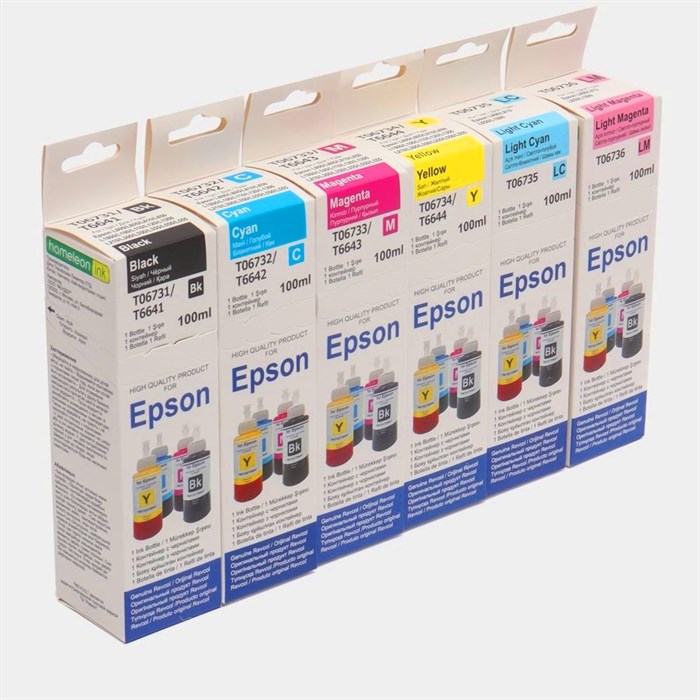 Чернила Revcol для Epson серии L комплект 6 цветов ( 6х100 мл ) - фото 4598